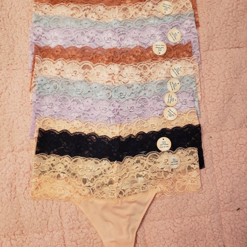 Lace Top Thong panties